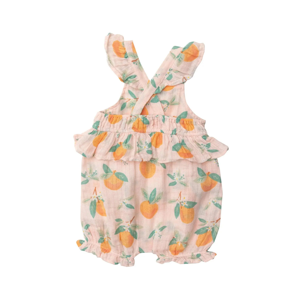 Peplum Shortie Sunsuit - Orange Blossom | Angel Dear - Jenni Kidz