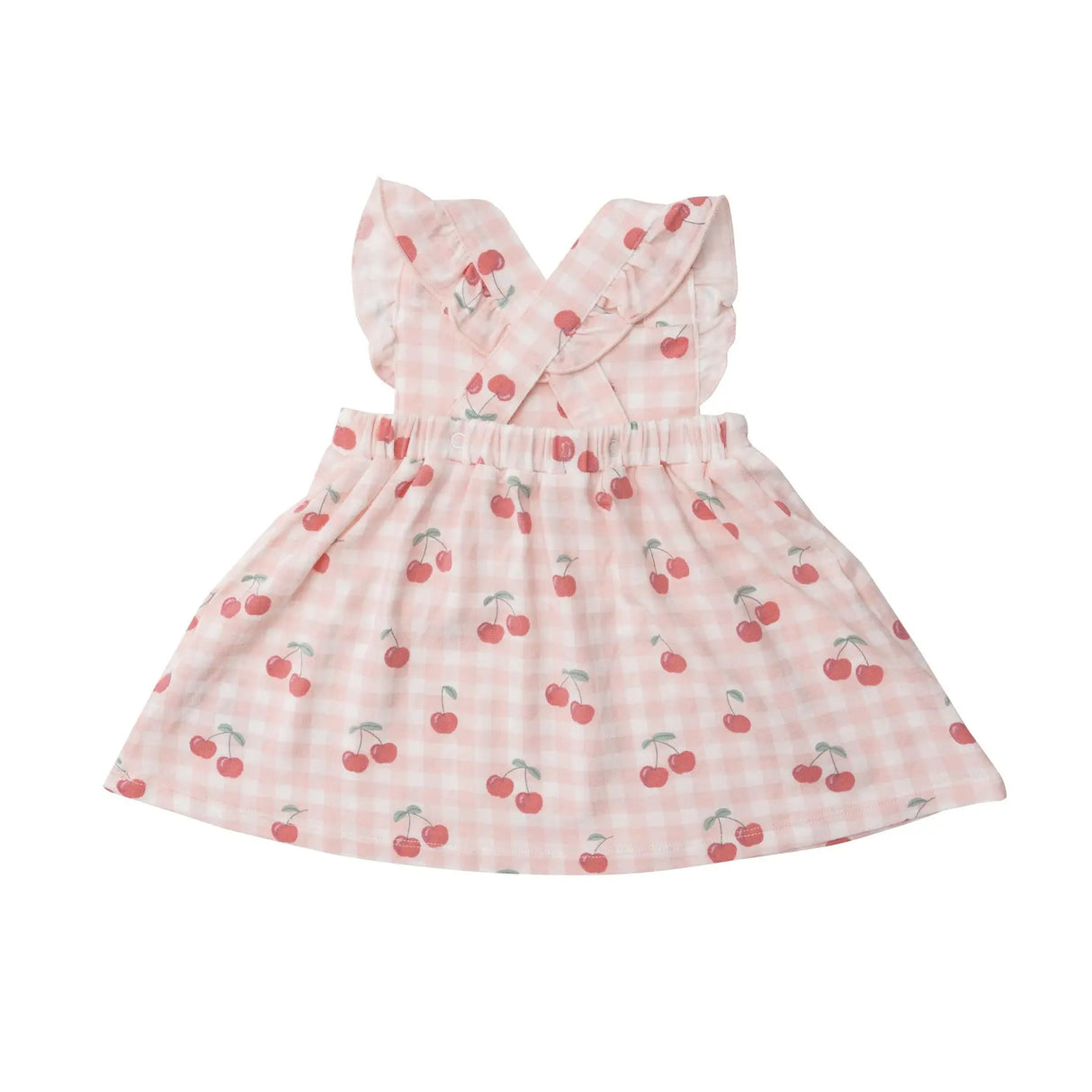 Pinafore Top and Bloomer - Cherry Gingham | Angel Dear - Jenni Kidz