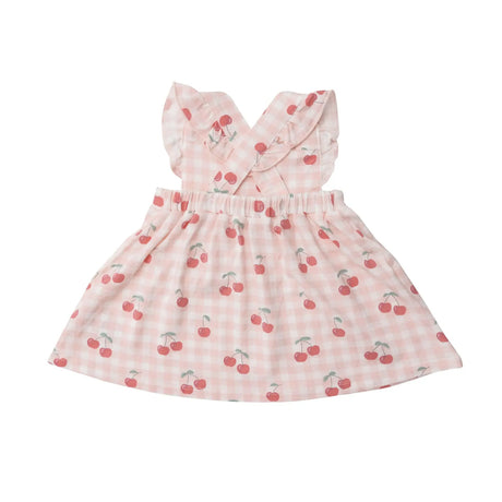 Pinafore Top and Bloomer - Cherry Gingham | Angel Dear - Jenni Kidz