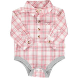 Pink plaid woven onesie | Me & Henry - Jenni Kidz