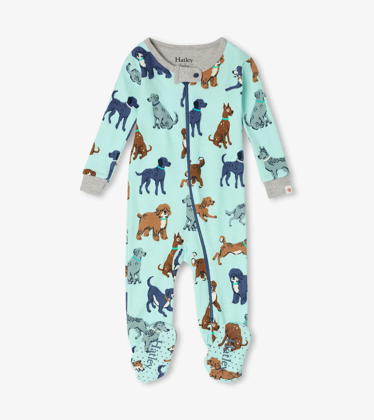 Playful Puppies Organic Cotton Footed Coverall | Hatley - Jenni Kidz