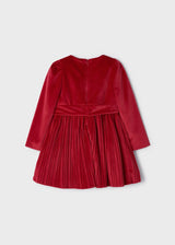 Pleated Velvet Dress Girl | Mayoral - Mayoral