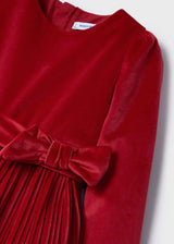 Pleated Velvet Dress Girl | Mayoral - Mayoral