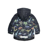 Printed Dinosaurs Two Piece Snowsuit Black And Steel Blue | DEUX PAR DEUX - DEUX PAR DEUX