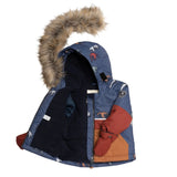 Printed Grizzlys Two Piece Snowsuit Navy Blue And Brown | DEUX PAR DEUX - DEUX PAR DEUX