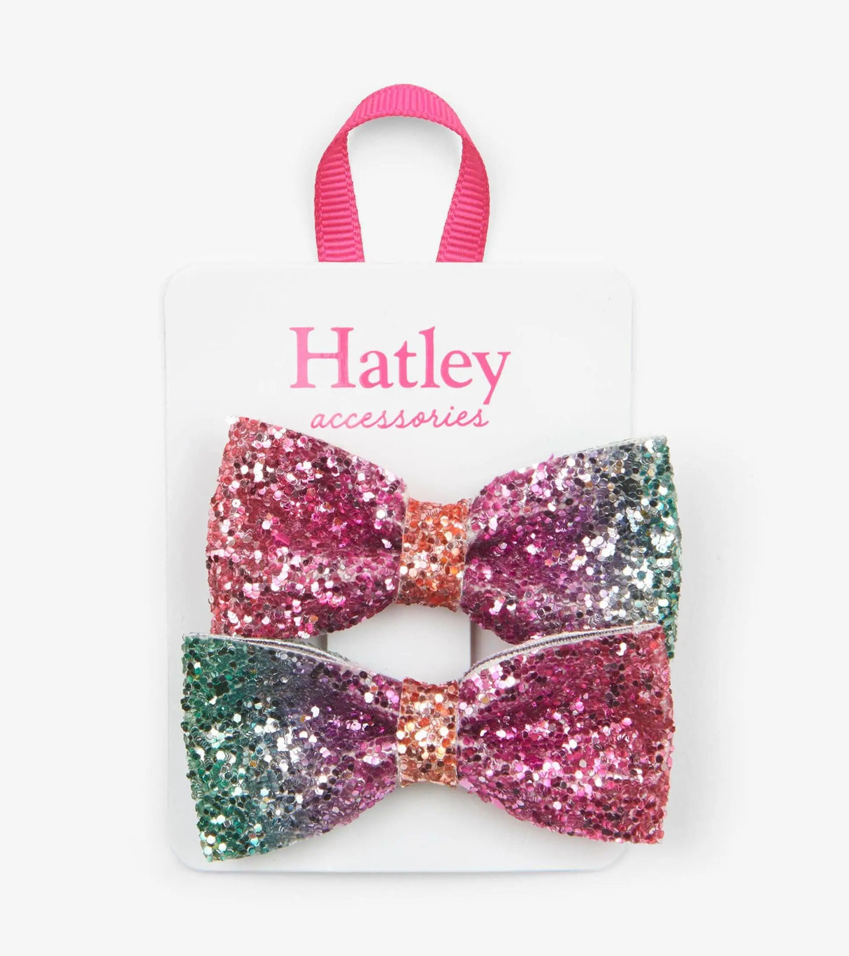 Prismatic Bows Glitter Hair Clips | Hatley - Jenni Kidz