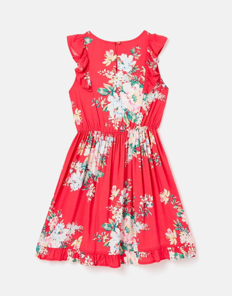 Quincy Woven Flutter Tea Dress | Joules - Jenni Kidz