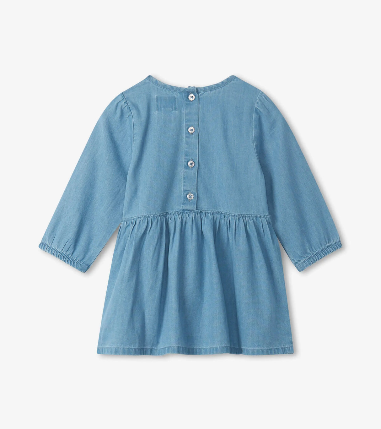 Rainbow Butterfly Denim Baby Puff Sleeve Dress | Hatley - Jenni Kidz