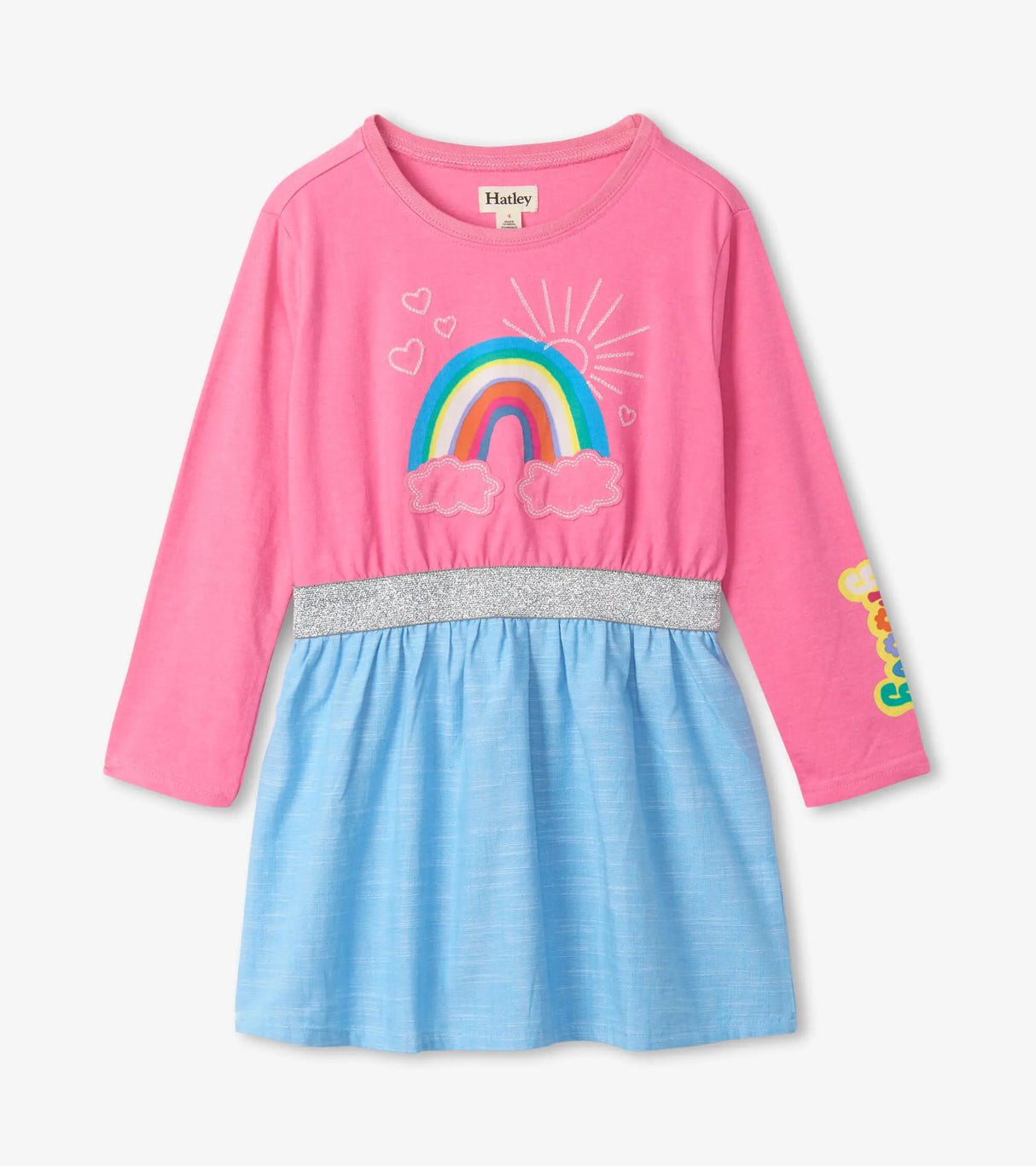 Rainbow Shimmer Elastic Waist Dress | Hatley - Hatley