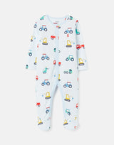 Razamataz Organically Grown Cotton Printed Babygrow | Joules - Jenni Kidz