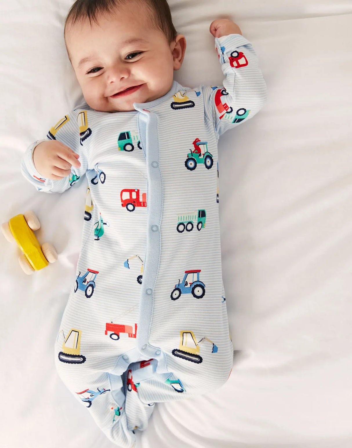 Razamataz Organically Grown Cotton Printed Babygrow | Joules - Jenni Kidz