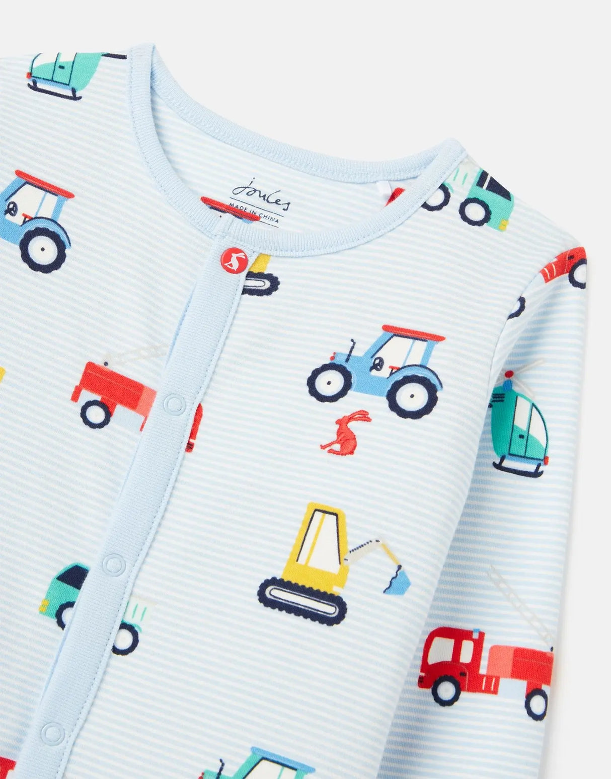 Razamataz Organically Grown Cotton Printed Babygrow | Joules - Jenni Kidz