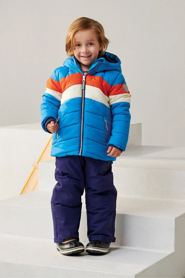 Retro Winter Blue Puffer Jacket | Hatley - Jenni Kidz