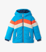 Retro Winter Blue Puffer Jacket | Hatley - Jenni Kidz