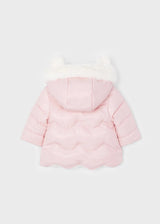 Reversible Faux Fur Coat Newborn | Mayoral - Mayoral