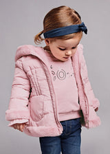 Reversible Faux Fur Jacket Baby Girl | Mayoral - Mayoral