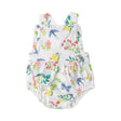 Ruffle Bib Sunsuit - Garden Birds | Angel Dear - Jenni Kidz