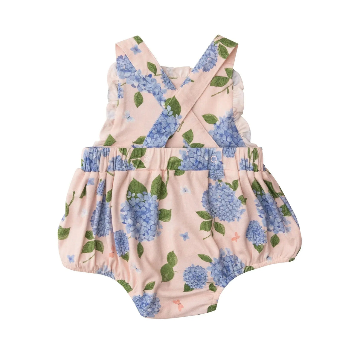 Ruffle Bib Sunsuit - Hydrangea | Angel Dear - Jenni Kidz