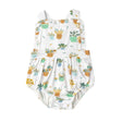 Ruffle Bib Sunsuit - Potted Plants | Angel Dear - Jenni Kidz