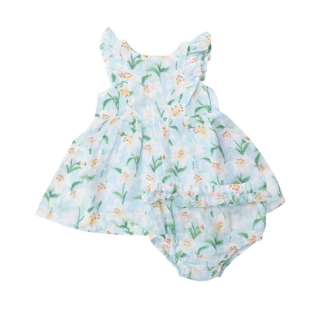 Ruffle Dress & Diaper Cover - Lily | Angel Dear - Jenni Kidz