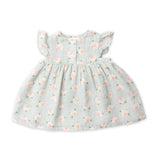 Ruffle Front Dress & Bloomer - Rose Dot Gray | Angel Dear - Jenni Kidz