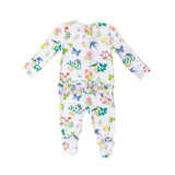 Ruffle Front Zipper Footie - Garden Birds | Angel Dear - Jenni Kidz