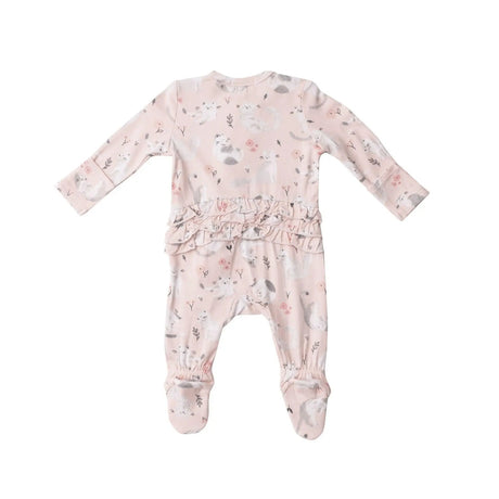 Ruffle Front Zipper Footie - Pretty Kittens | Angel Dear - Jenni Kidz