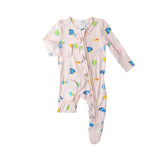 Ruffle Front Zipper Footie - Tropical Fish Girl | Angel Dear - Jenni Kidz