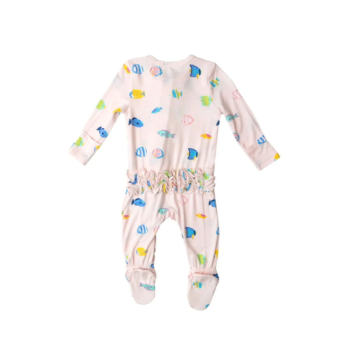 Ruffle Front Zipper Footie - Tropical Fish Girl | Angel Dear - Jenni Kidz