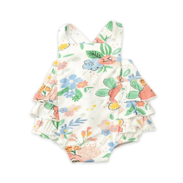 Ruffle Sunsuit - Floral Posy | Angel Dear - Jenni Kidz