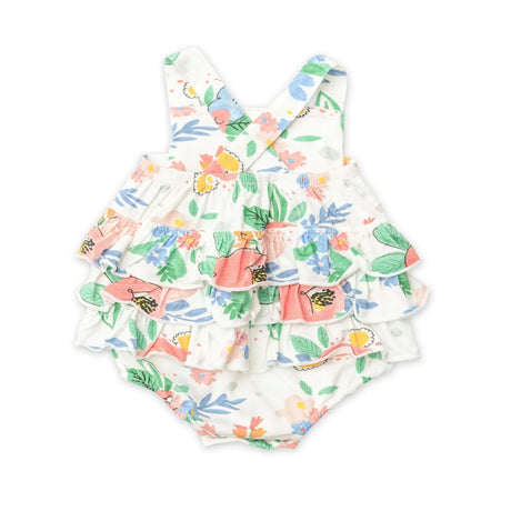 Ruffle Sunsuit - Floral Posy | Angel Dear - Jenni Kidz