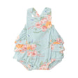 Ruffle Sunsuit - Peonies | Angel Dear - Jenni Kidz