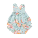 Ruffle Sunsuit - Peonies | Angel Dear - Jenni Kidz