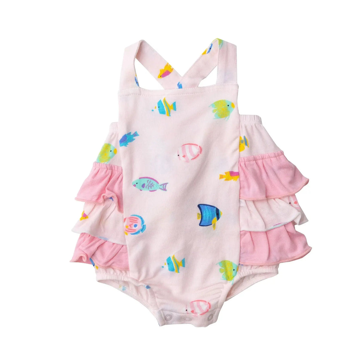 Ruffle Sunsuit - Tropical Fish Girl | Angel Dear - Jenni Kidz