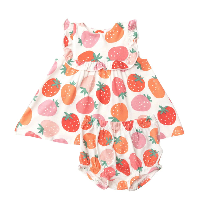 Ruffle Top and Bloomer - Strawberries | Angel Dear - Jenni Kidz