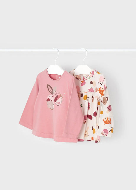 Set of 2 Long Sleeved T-shirts Baby Girl | Mayoral - Mayoral