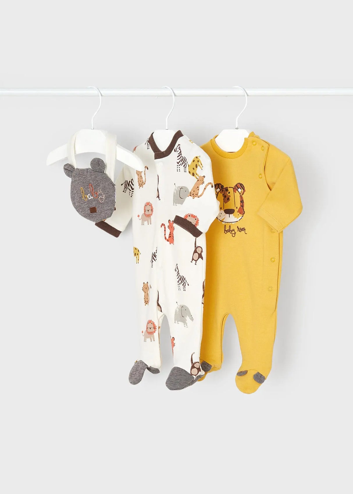 Set of 2 Sleepsuits With Bib Newborn | Mayoral - Mayoral