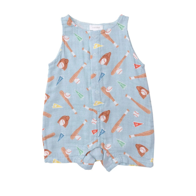 Shortie Romper - Baseball | Angel Dear - Angel Dear