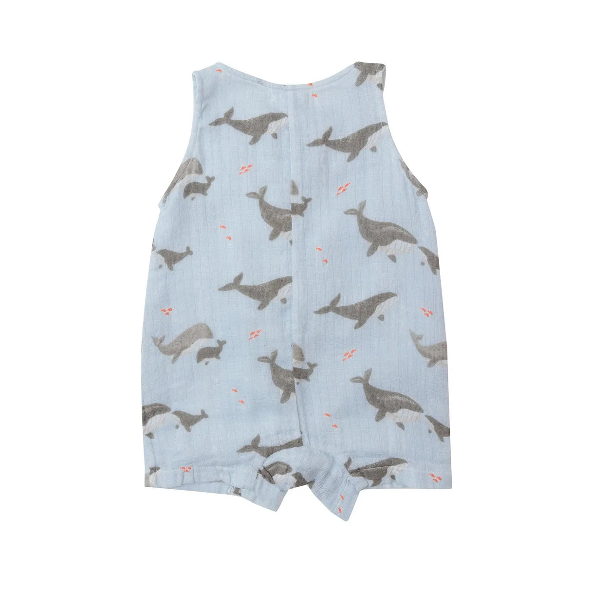 Shortie Romper - Grey Whales | Angel Dear - Angel Dear