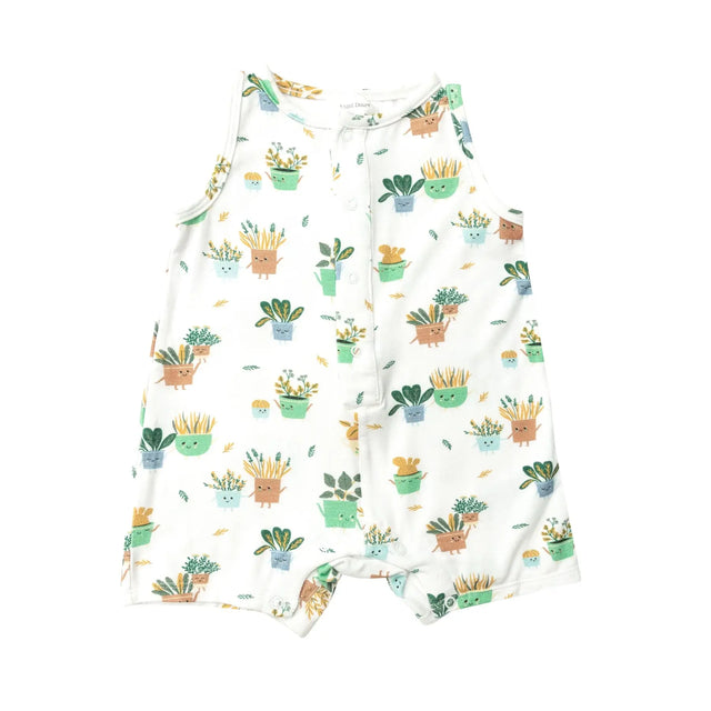 Shortie Romper - Potted Plants | Angel Dear - Angel Dear