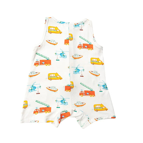 Shortie Romper - Rescue Vehicles | Angel Dear - Angel Dear