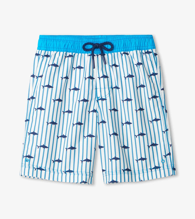 Silhouette Sharks Board Shorts | Hatley - Hatley