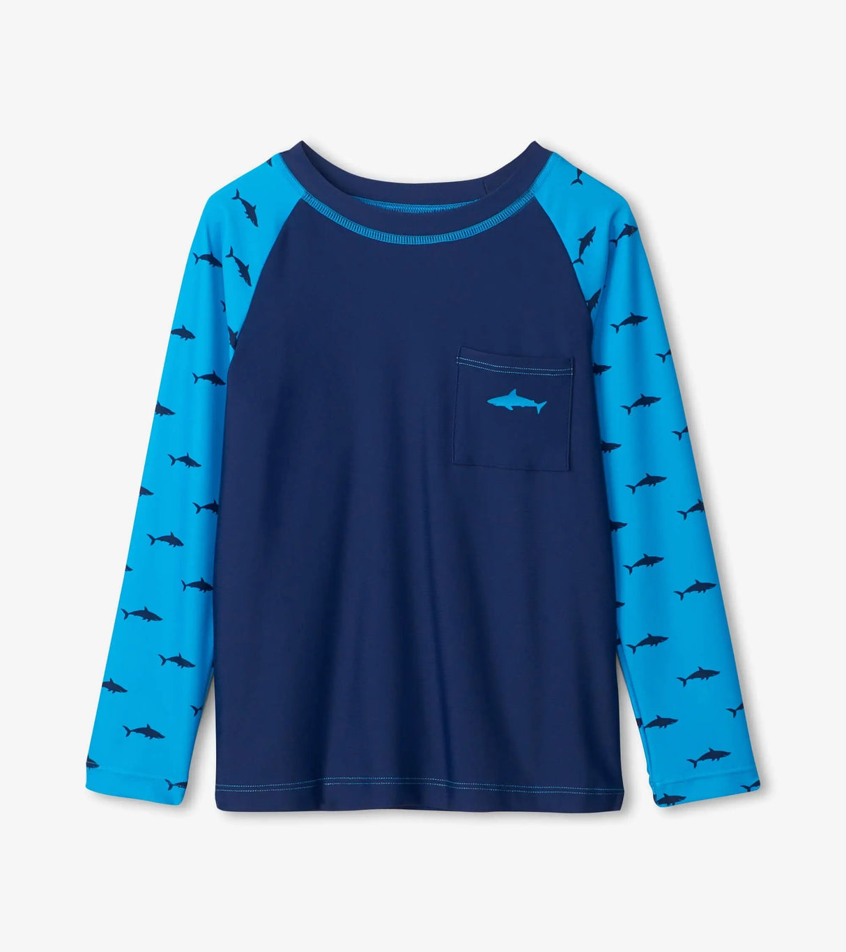 Silhouette Sharks Long Sleeve Rashguard | Hatley - Hatley