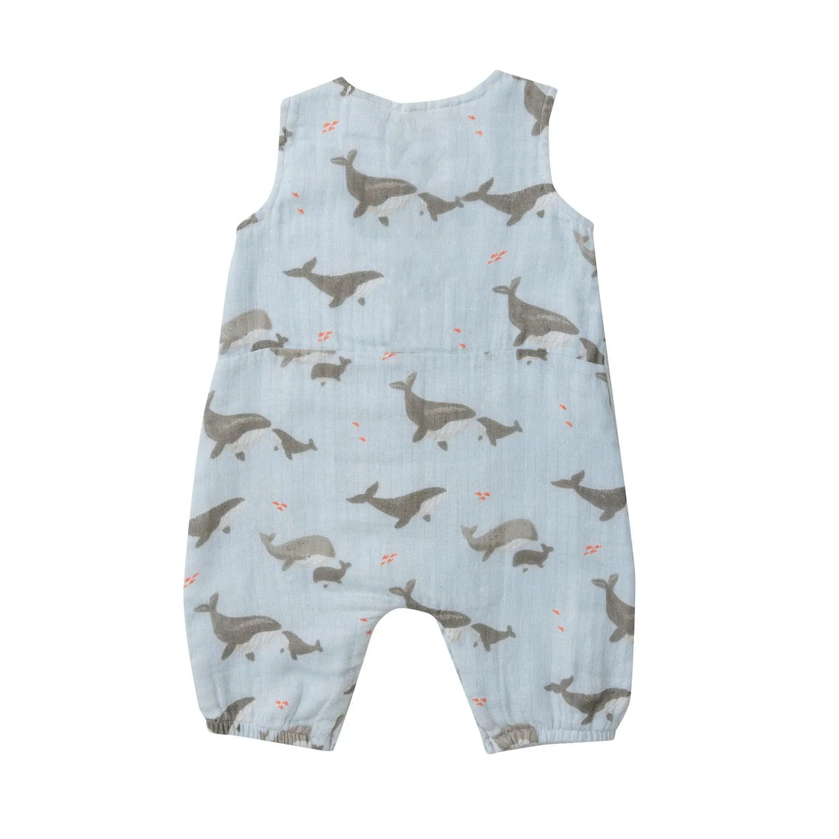 Sleeveless Romper - Grey Whales | Angel Dear - Angel Dear