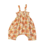 Smocked Romper - Desert Poppies | Angel Dear - Angel Dear