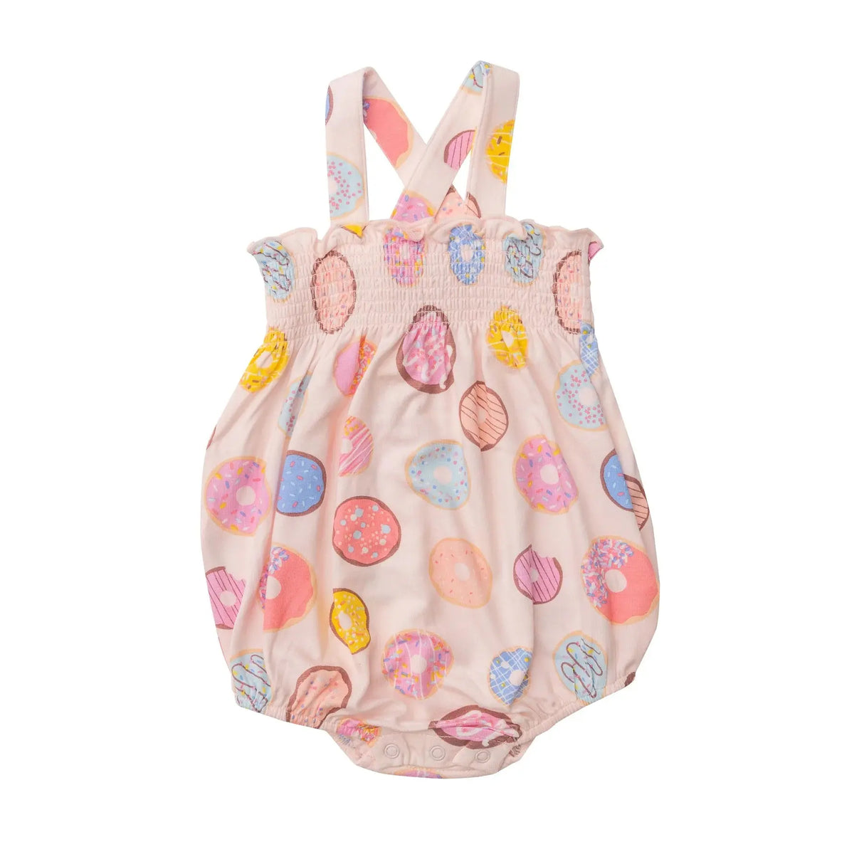 Smocked Sunsuit - Donuts Pink | Angel Dear - Angel Dear