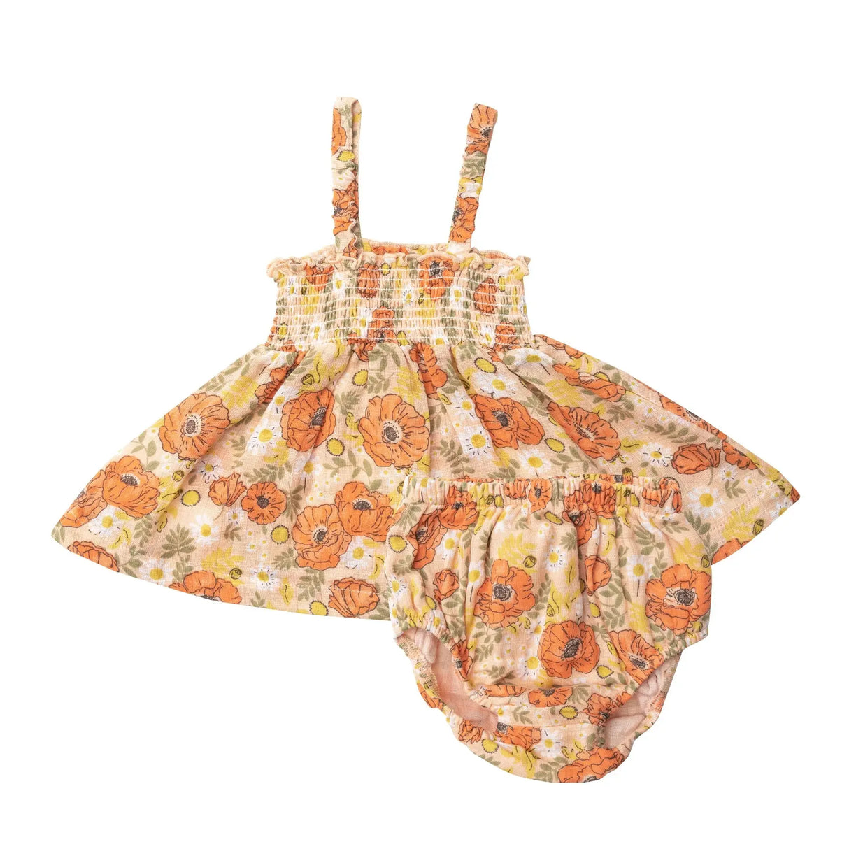 Smocked Top and Bloomer - Desert Poppies | Angel Dear - Angel Dear