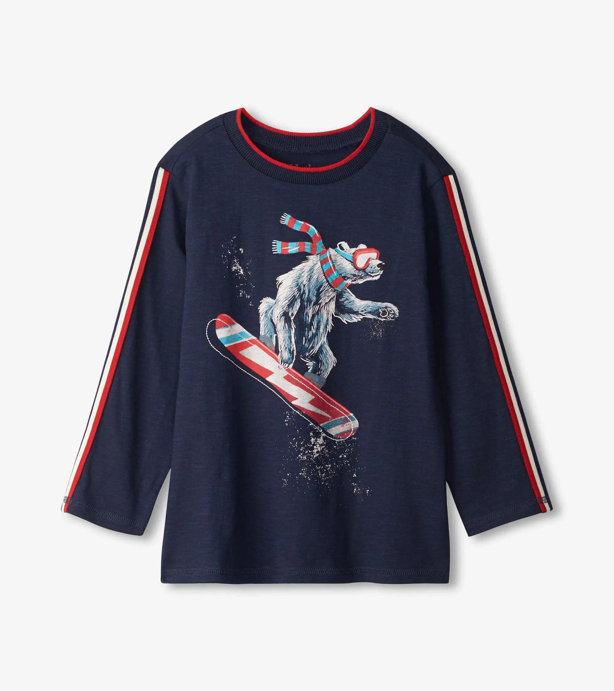 Snowboarding Bear Long Sleeve Tee | Hatley - Jenni Kidz