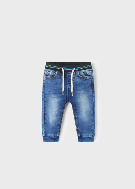 Soft Denim Jogger Pants Baby Boy | Mayoral - Mayoral