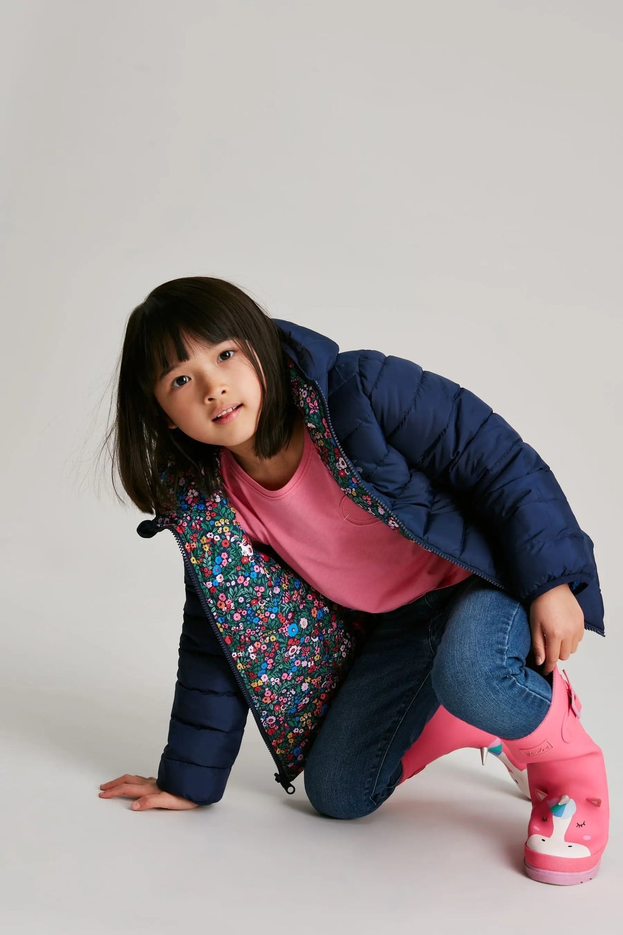 Switch It Reversible Padded Jacket | Joules - Jenni Kidz